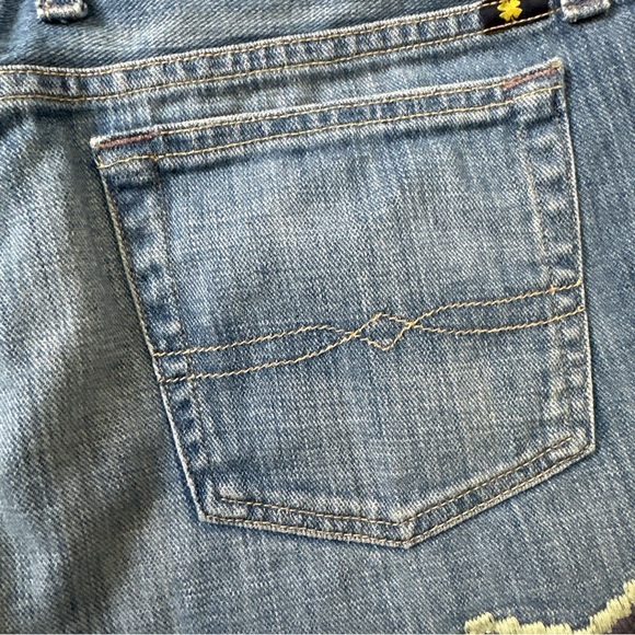 Lucky brand Jean Shorts Women size 6/28 Riley Short with knitted design - Picture 9 of 11